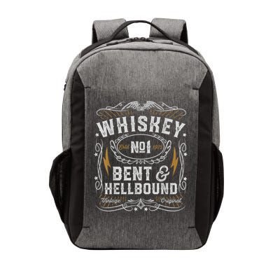 Whiskey Bent And Hellbound Country Music Biker Bourbon Vector Backpack