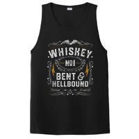 Whiskey Bent And Hellbound Country Music Biker Bourbon Gift PosiCharge Competitor Tank