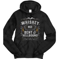 Whiskey Bent And Hellbound Country Music Biker Bourbon Gift Tie Dye Hoodie