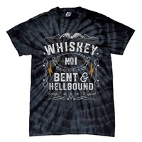 Whiskey Bent And Hellbound Country Music Biker Bourbon Gift Tie-Dye T-Shirt