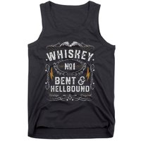 Whiskey Bent And Hellbound Country Music Biker Bourbon Gift Tank Top