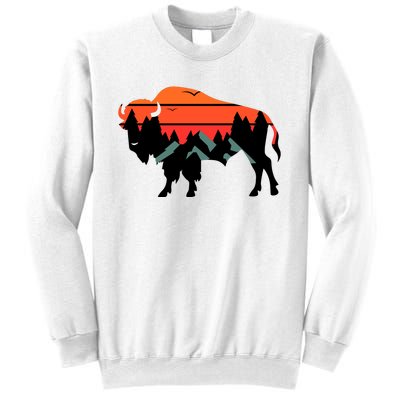 Wyoming Bison American Buffalo Vintage Souvenir Gift Sweatshirt