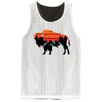 Wyoming Bison American Buffalo Vintage Souvenir Gift Mesh Reversible Basketball Jersey Tank