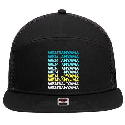 W.E.M.B.A.N.Y.A.M.A Basketball Amazing Gift Fan 7 Panel Mesh Trucker Snapback Hat