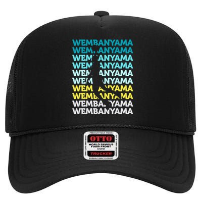 W.E.M.B.A.N.Y.A.M.A Basketball Amazing Gift Fan High Crown Mesh Back Trucker Hat