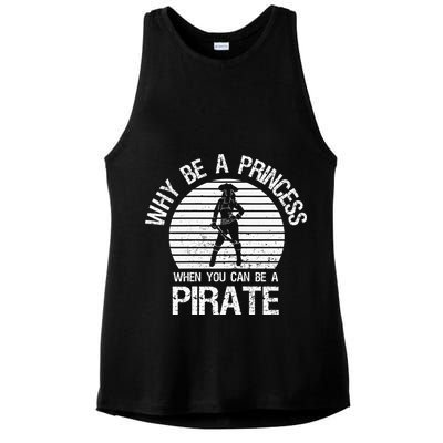 Why Be A Princess When You Can Be A Pirate Ladies PosiCharge Tri-Blend Wicking Tank