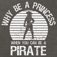Why Be A Princess When You Can Be A Pirate Cotton Canvas Backpack