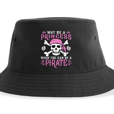 Why Be A Princess When You Can Be A Pirate Halloween Costume Sustainable Bucket Hat
