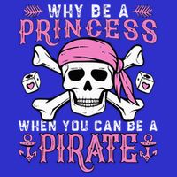 Why Be A Princess When You Can Be A Pirate Halloween Costume Mesh Reversible Basketball Jersey Tank