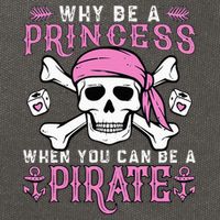 Why Be A Princess When You Can Be A Pirate Halloween Costume Cotton Canvas Backpack