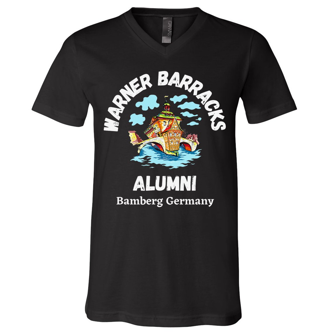 Warner Barracks Alumni Bamberg Germany V-Neck T-Shirt