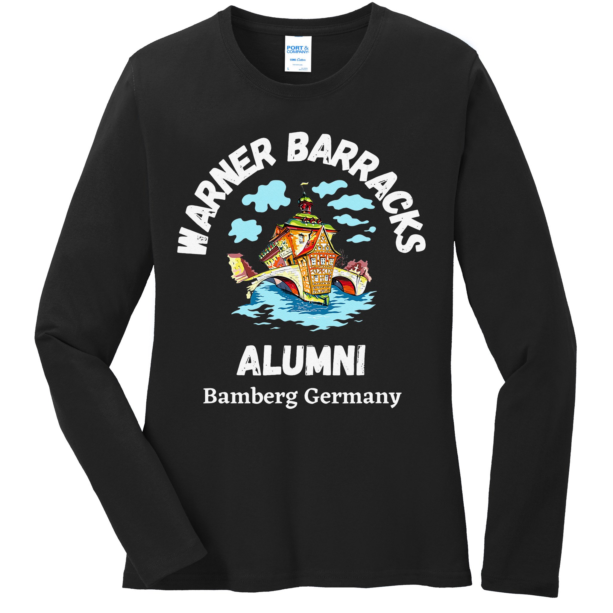 Warner Barracks Alumni Bamberg Germany Ladies Long Sleeve Shirt