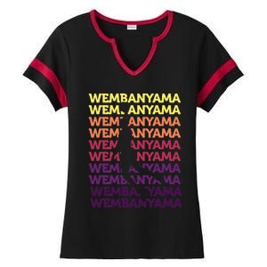 W.E.M.B.A.N.Y.A.M.A Basketball Amazing Gift Fan= Ladies Halftime Notch Neck Tee