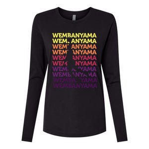 W.E.M.B.A.N.Y.A.M.A Basketball Amazing Gift Fan= Womens Cotton Relaxed Long Sleeve T-Shirt