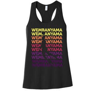 W.E.M.B.A.N.Y.A.M.A Basketball Amazing Gift Fan= Women's Racerback Tank