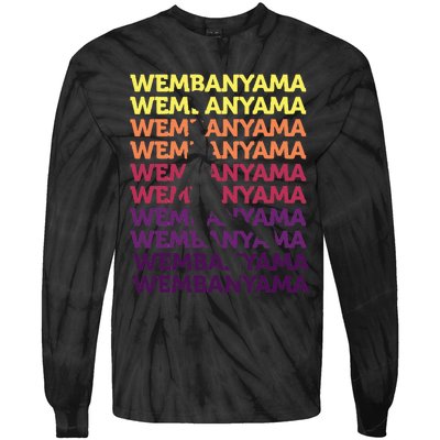 W.E.M.B.A.N.Y.A.M.A Basketball Amazing Gift Fan= Tie-Dye Long Sleeve Shirt