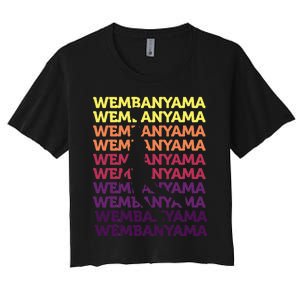 W.E.M.B.A.N.Y.A.M.A Basketball Amazing Gift Fan= Women's Crop Top Tee