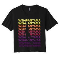 W.E.M.B.A.N.Y.A.M.A Basketball Amazing Gift Fan= Women's Crop Top Tee