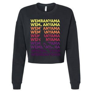 W.E.M.B.A.N.Y.A.M.A Basketball Amazing Gift Fan= Cropped Pullover Crew