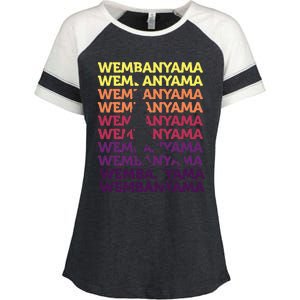 W.E.M.B.A.N.Y.A.M.A Basketball Amazing Gift Fan= Enza Ladies Jersey Colorblock Tee