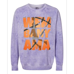 W.E.M.B.A.N.Y.A.M.A Basketball Amazing Colorblast Crewneck Sweatshirt