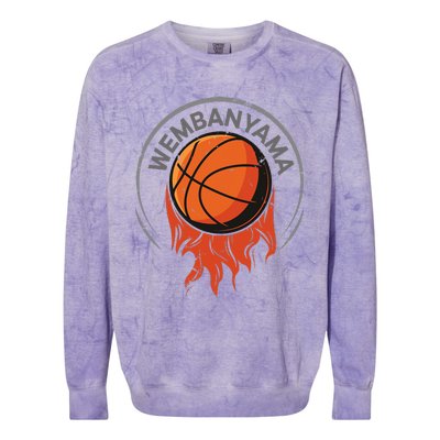 W.E.M.B.A.N.Y.A.M.A Basketball Amazing Colorblast Crewneck Sweatshirt