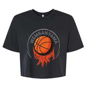 W.E.M.B.A.N.Y.A.M.A Basketball Amazing Bella+Canvas Jersey Crop Tee