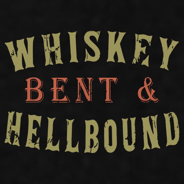 Whiskey Bent And Hell Bound Drinking Drunk Party Hellbound Ladies PosiCharge Tri-Blend Wicking Tank