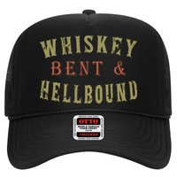 Whiskey Bent And Hell Bound Drinking Drunk Party Hellbound Trucker Hat