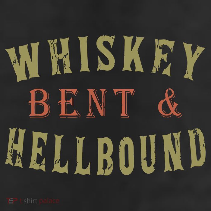 Whiskey Bent And Hell Bound Drinking Drunk Party Hellbound Trucker Hat