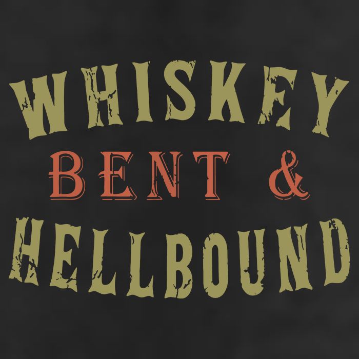 Whiskey Bent And Hell Bound Drinking Drunk Party Hellbound Microfiber Hand Towel