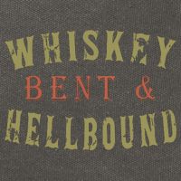 Whiskey Bent And Hell Bound Drinking Drunk Party Hellbound Cotton Canvas Backpack