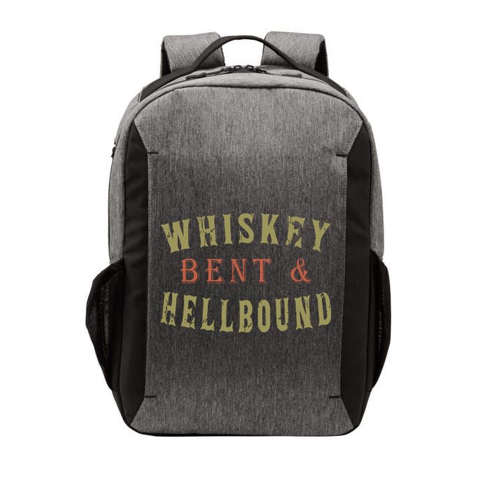 Whiskey Bent And Hell Bound Drinking Drunk Party Hellbound Vector Backpack