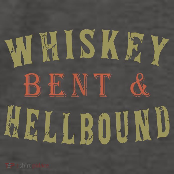 Whiskey Bent And Hell Bound Drinking Drunk Party Hellbound Vector Backpack