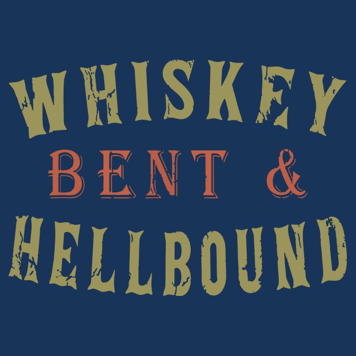 Whiskey Bent And Hell Bound Drinking Drunk Party Hellbound Button