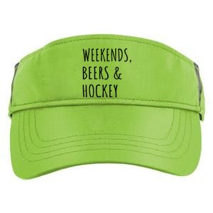 Weekends, Beers And Hockey Father's Day Gift Adult Drive Performance Visor