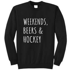 Weekends, Beers And Hockey Father's Day Gift Sweatshirt