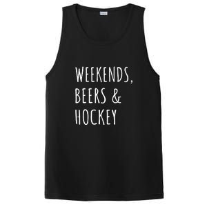 Weekends, Beers And Hockey Father's Day Gift PosiCharge Competitor Tank