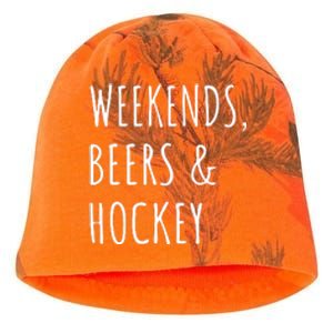 Weekends, Beers And Hockey Father's Day Gift Kati - Camo Knit Beanie