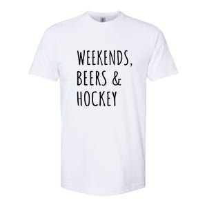 Weekends, Beers And Hockey Father's Day Gift Softstyle CVC T-Shirt