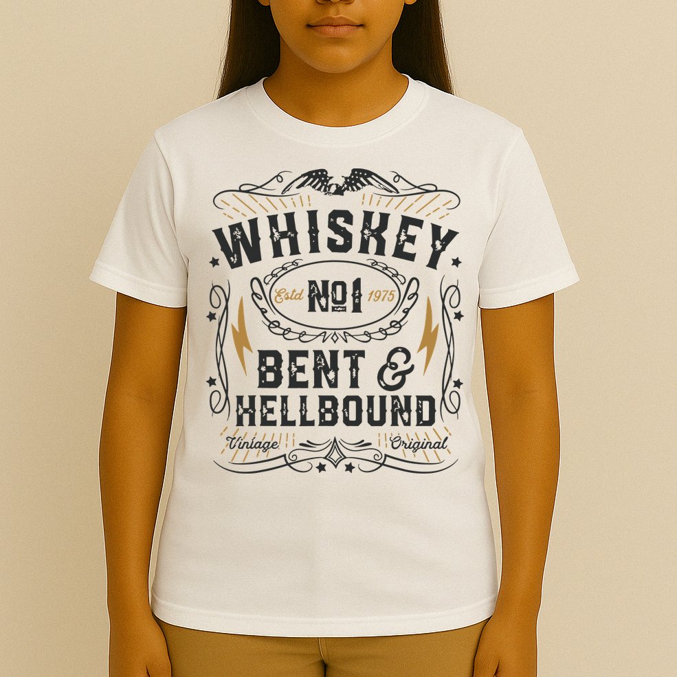 Whiskey Bent And Hellbound Country Music Biker Bourbon Gift T-Shirt