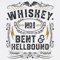 Whiskey Bent And Hellbound Country Music Biker Bourbon Gift T-Shirt