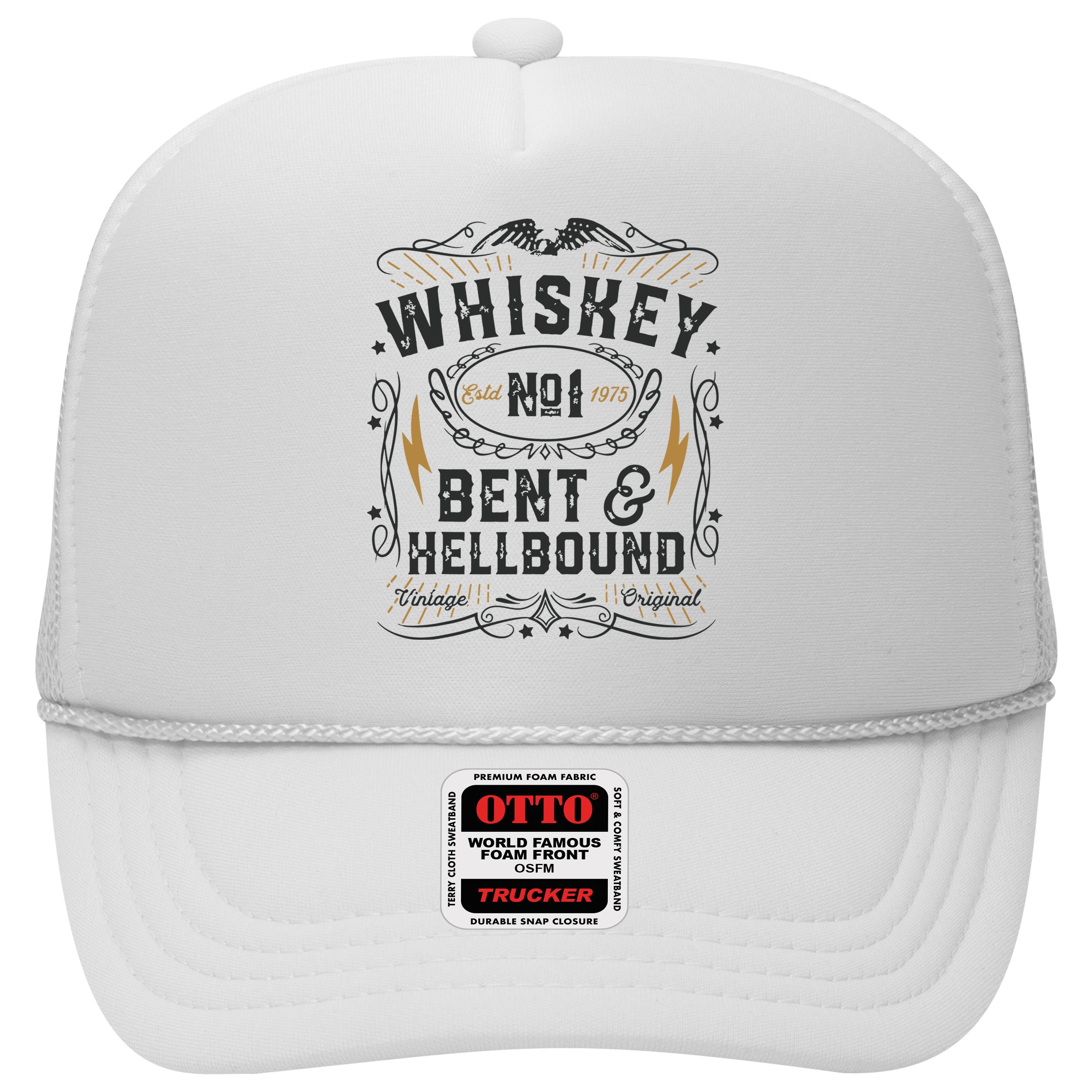 Whiskey Bent And Hellbound Country Music Biker Bourbon Gift Hat