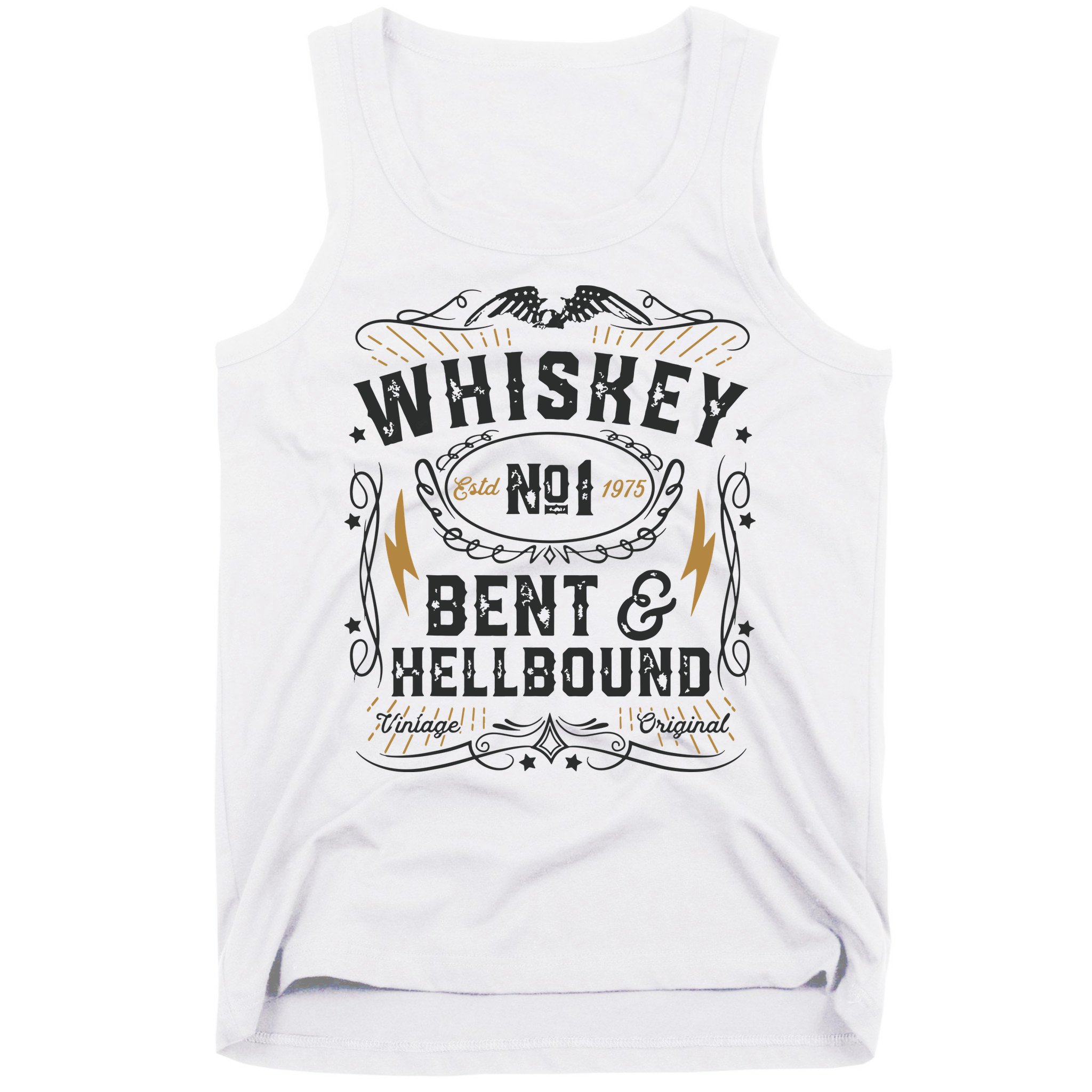 Whiskey Bent And Hellbound Country Music Biker Bourbon Gift Tank Top