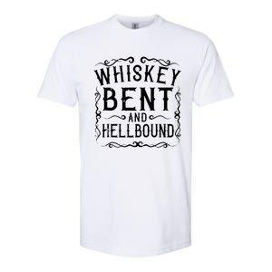 Whiskey Bent And Hellbound Country Music Biker Bourbon Gift Softstyle CVC T-Shirt