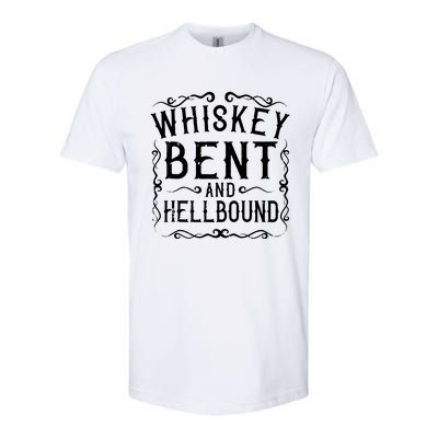 Whiskey Bent And Hellbound Country Music Biker Bourbon Gift Softstyle® CVC T-Shirt