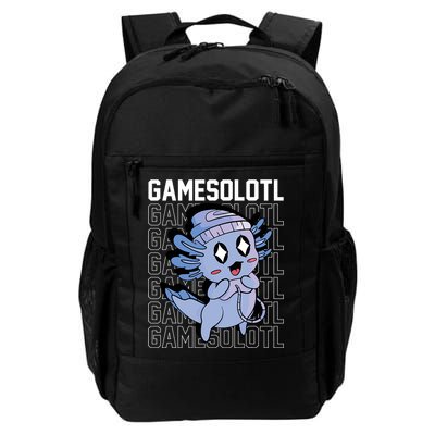 Whimsical Blue Axolotl With Gaming Sports Cap And Scarf Backpack