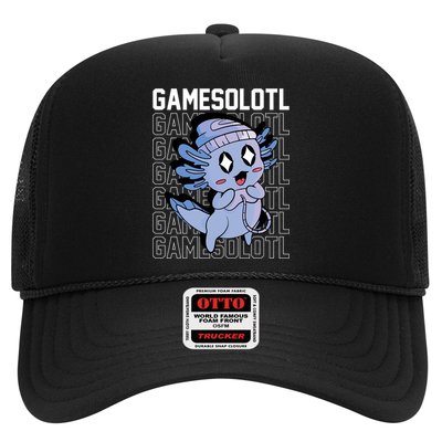 Whimsical Blue Axolotl With Gaming Sports Cap And Scarf Hat
