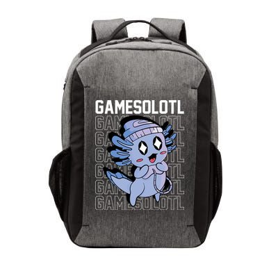 Whimsical Blue Axolotl With Gaming Sports Cap And Scarf Vector Backpack