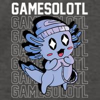 Whimsical Blue Axolotl With Gaming Sports Cap And Scarf Vector Backpack